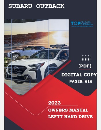 subaru outback 2023 owners manual